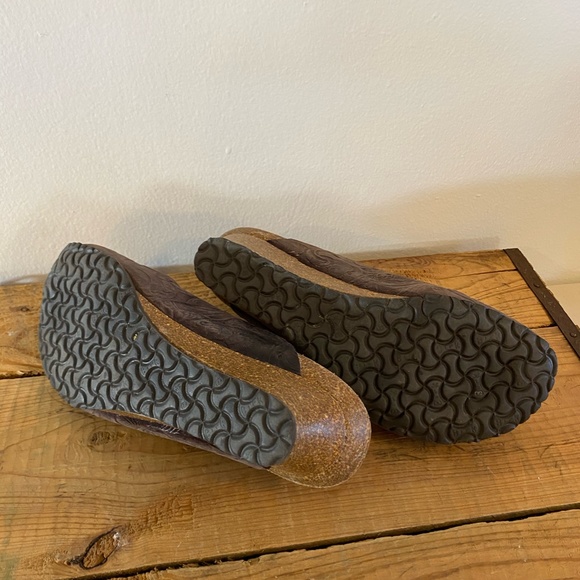 Papillio by Birkenstock Brown Clog Mule L 8 39 Cork Delores Wedge - Picture 11 of 12